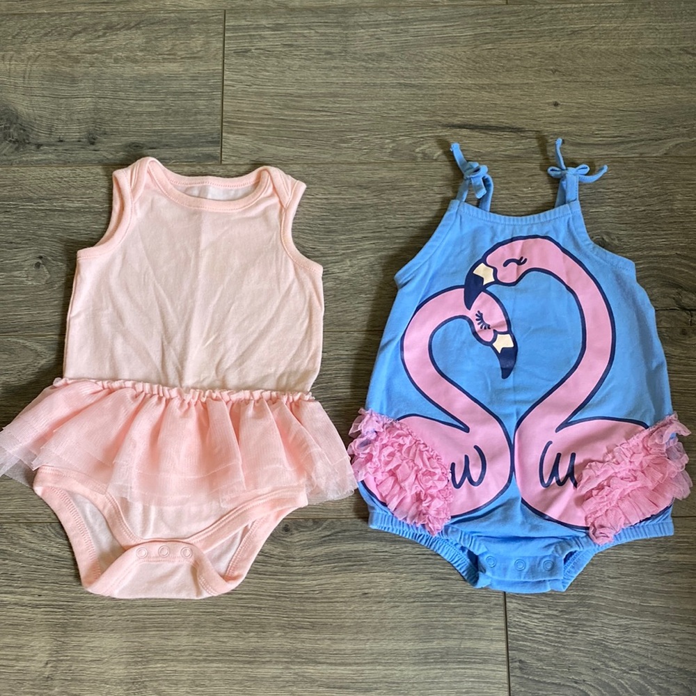 Cat & Jack Baby Girl Onesies 0-3M
